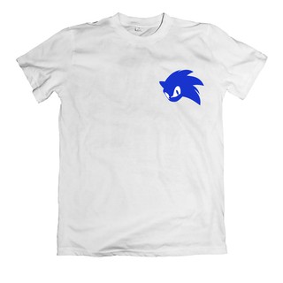 Áo thun in hình logo mặt nhím sonic