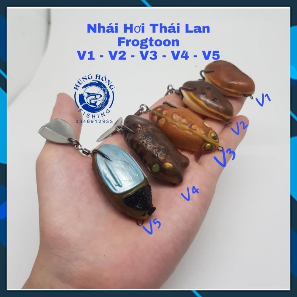 [Chất Lượng] MỒI GIẢ NHÁI HƠI FROG TOON V1,V2,V3,V4 V5 Chuyên Đồ Câu Lure MADE IN THAI LAN