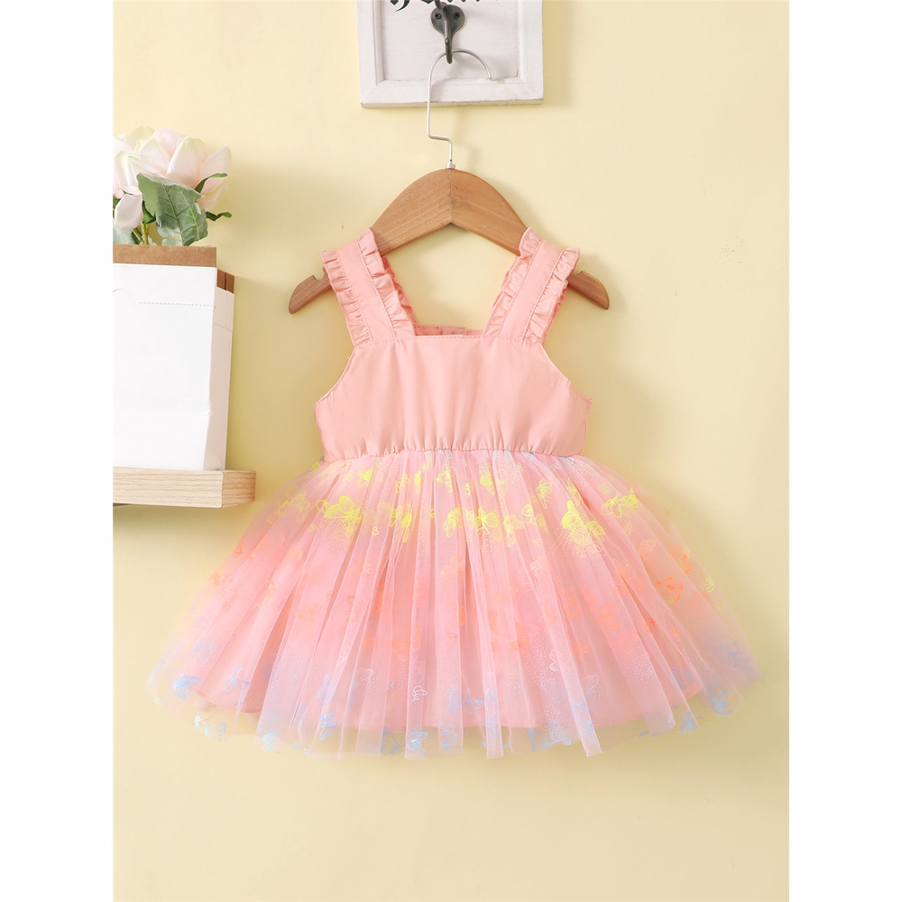 Đầm hai dây MIKRDOO thời trang mùa hè cho bé gái 0-2 tuổi