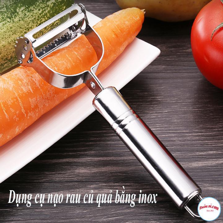 Nạo Rau Củ Quả 2IN1 Bằng Inox Lưỡi Dao Sắc Nét 00867 | WebRaoVat - webraovat.net.vn