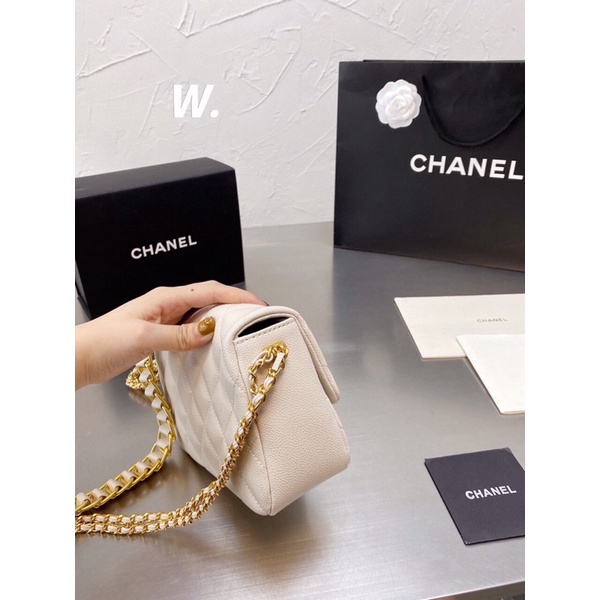 Túi xách Chánel classic mẫu mới sz 20 chất da thật