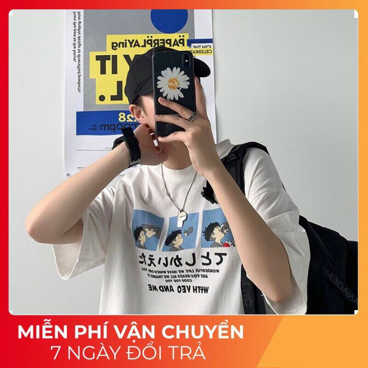 [XẢ KHO] Áo Thun Hình 💘 Ngộ Nghĩnh 💘 Đáng Yêu -  Áo Thun Tay Lỡ Form Rộng Unisex Cho Cả Nam Và Nữ