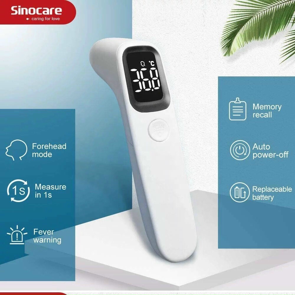 Nhiệt kế hồng ngoại đo trán chính hãng Sinocare cao cấp, độ chính xác cao, tiện dụng