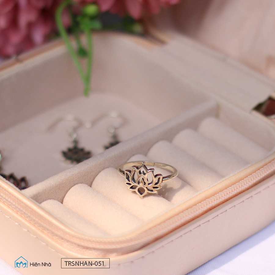 Bộ trang sức bạc 925 Hoa sen - Bộ trang sức Phật Giáo - Trong Nhà