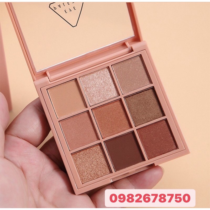 [Ảnh tự chụp] Bảng phấn mắt Coolbarbie Eye Palette, màu mắt Cam đất, eye Color Cam  đào, Mỹ Phẩm Oppa, Hana Forever