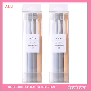 Bộ 4 bàn chải đánh răng ALU mềm phong cách Nhật Bản chuyên dụng cho người lớn