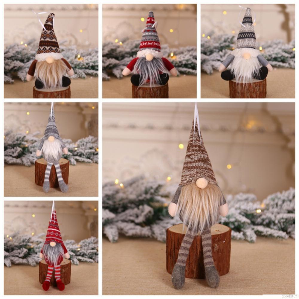 Gnome Doll Plush Faceless Doll Hanging Pendant Christmas Decorations 1pc