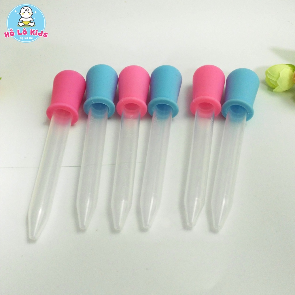 Dụng cụ uống thuốc nhỏ giọt ống hút chia vạch 5ml cho bé Hồ Lô Kids