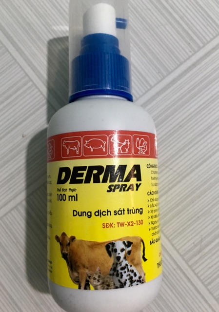 Đặc Tri Tất Cả Các Vết Thương Ngoài Da Derma Spray