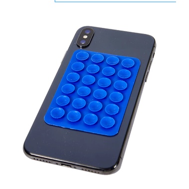 Set 5 Miếng Dán Hai Mặt Giữ Điện Thoại Bằng Cao Su Silicone 3M Có Giác Hút Dành Cho Xe Hơi