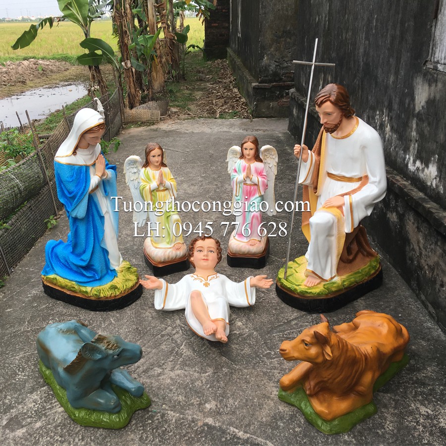 Bộ Tượng Chúa Giáng Sinh 1m 7 tượng