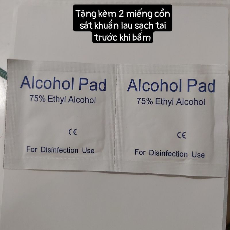 Đồ bấm lỗ tai  cho người lớn, trẻ em, bé sơ sinh - xài 1 lần, an toàn, tiện lợi