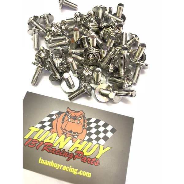 Ốc inox 6li15 salaya đúng hàng 304, bắt dàn wave dream, winner, ex 150 ex 135 raider satria