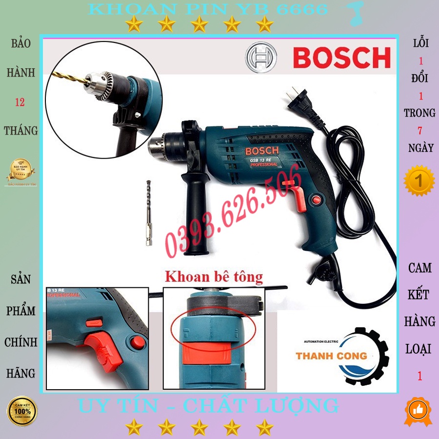 Máy Khoan Bắn Vít Bosch 13re , chuyên khoan tường, khoan bê tông , khoan sắt, gỗ , bắn vít tôn sử dụng tiện lợi dễ