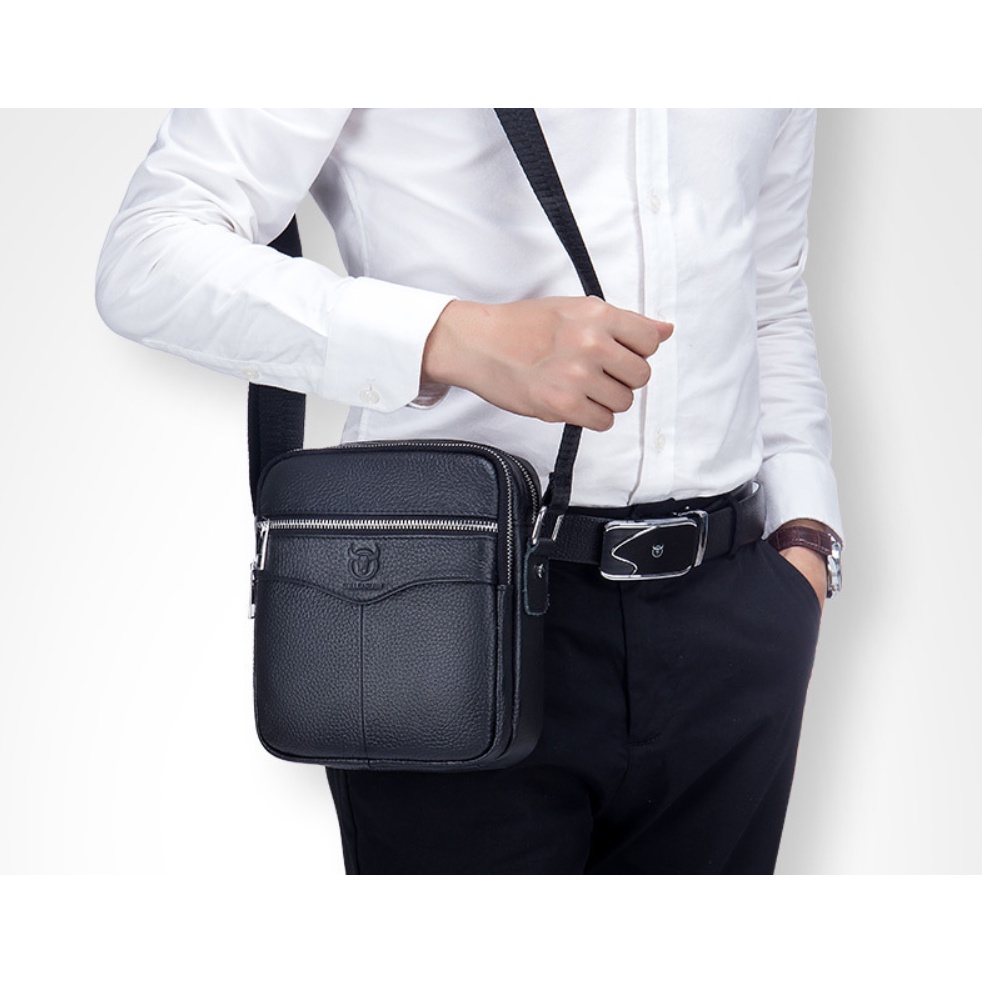 Túi đeo chéo nam 100% da bò thật cao cấp phong cách mới