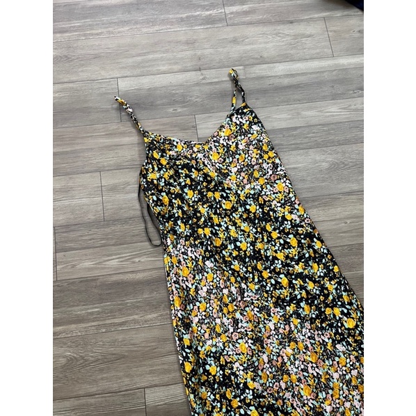 Đầm lụa midi bcbg xuất xịn bigsize hoa nhí