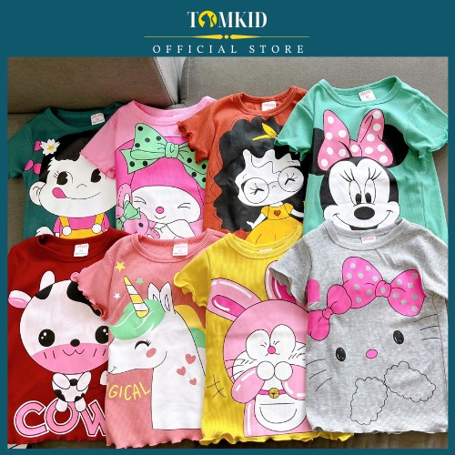 Đồ bộ cho bé gái set đồ bé gái chất cotton gân chính phẩm loại 1 dày dặn không nhão vải 8-23kg Tomkids