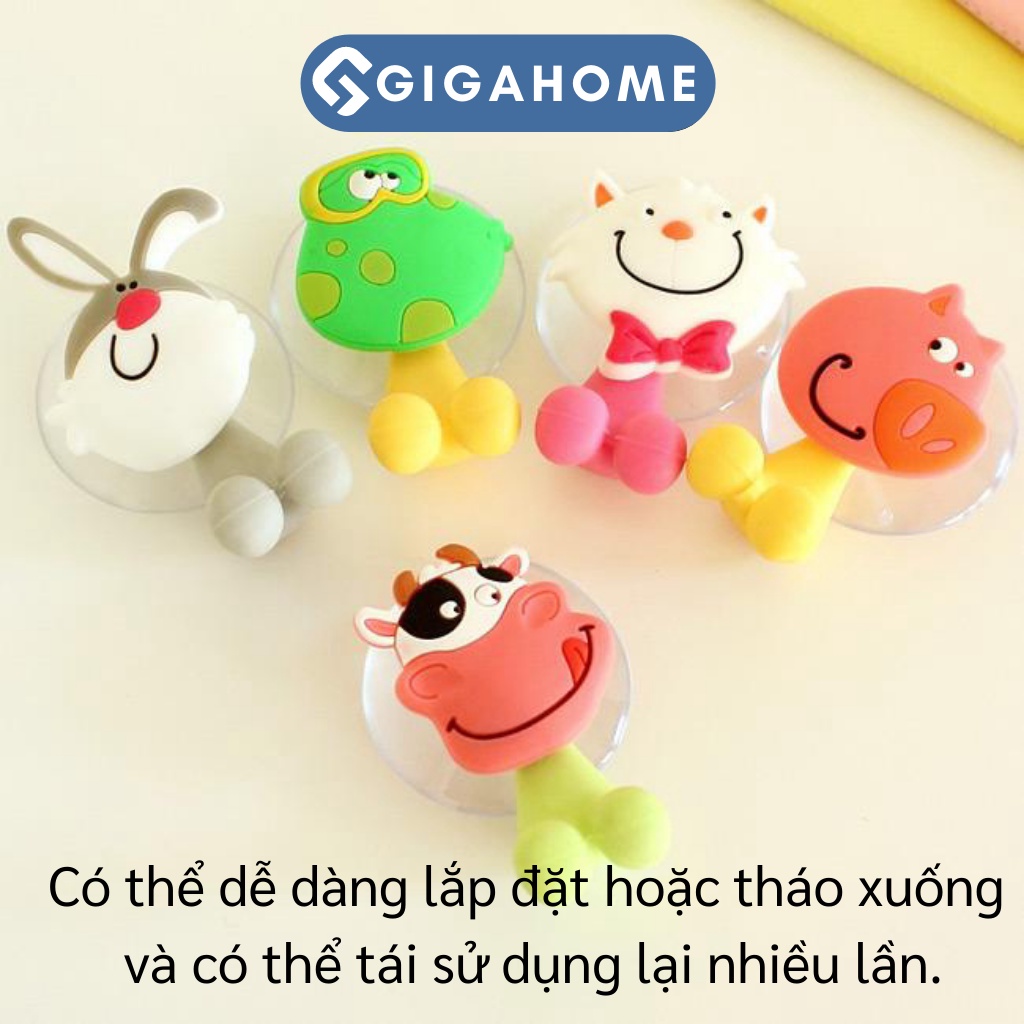 Móc Treo Bàn Chải Hình Cute Silicone GIGAHOME Hít Chân Không Rất Chắc Chắn 3590