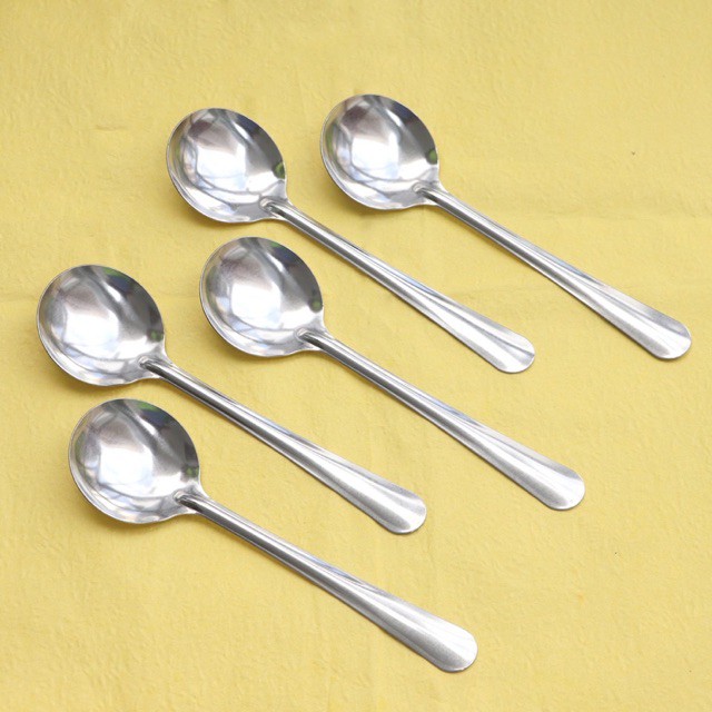 Thìa inox súp trơn đầu nhon hoặc tròn - thìa phở inox | BigBuy360 - bigbuy360.vn