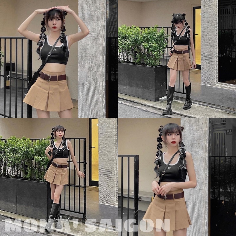 Áo croptop thun ba lỗ MONÁ - KABI