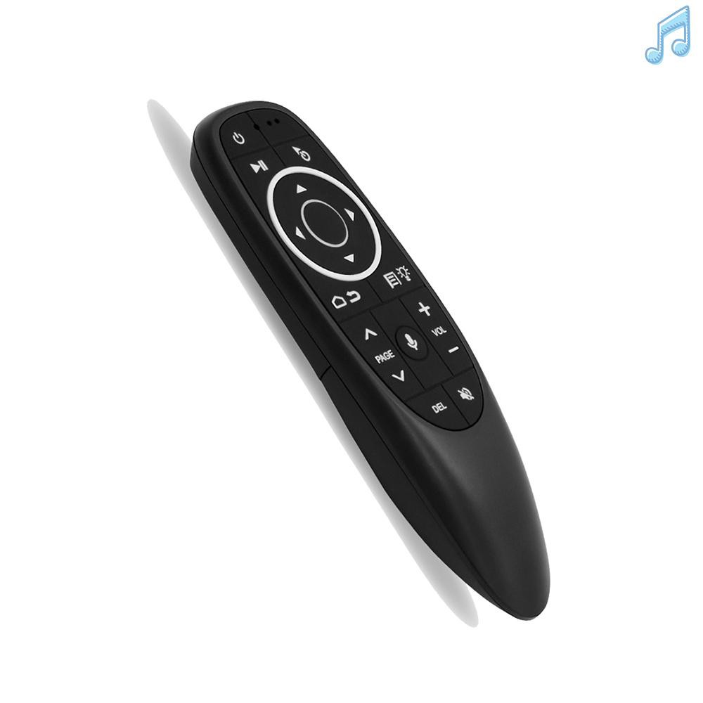 BY G10S PRO 2.4G Air Mouse Wireless Handheld Remote Control with USB Receiver Gyroscope Voice Control LED Backlight for Smart TV Box Projector