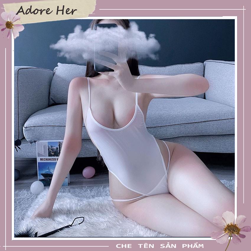 Bộ Đồ Ngủ Body Liền Thân Hở Lưng Gợi Cảm - Ảnh Thật Tại Shop - Bodysuit Sexy Thun Co Giãn  - ADORE HER