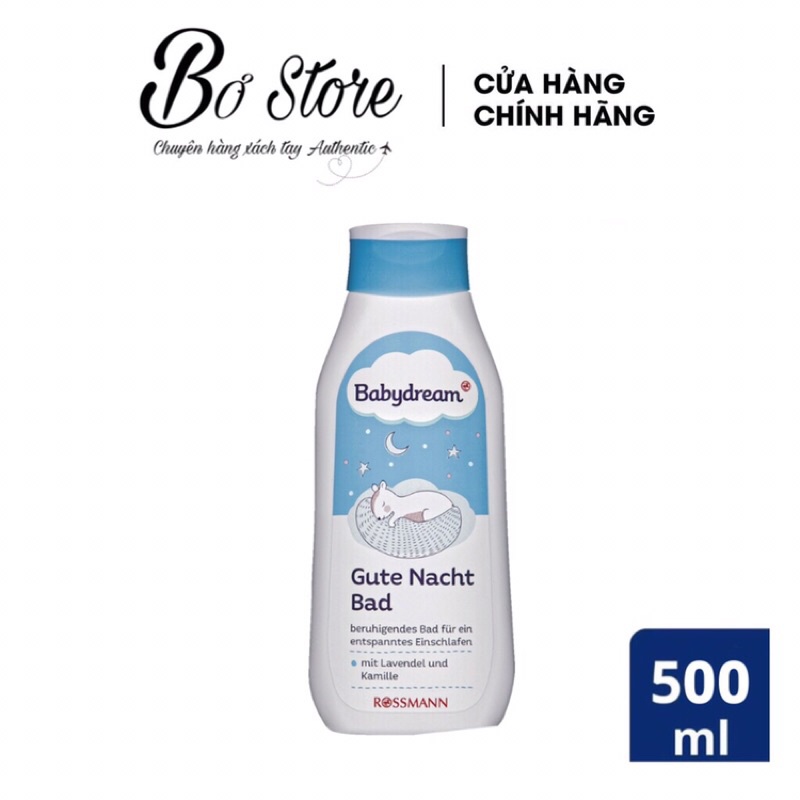 [NỘI ĐỊA ĐỨC] Sữa tắm giúp bé ngủ ngon Baby Dream Gute Nacht Bad, 500ml