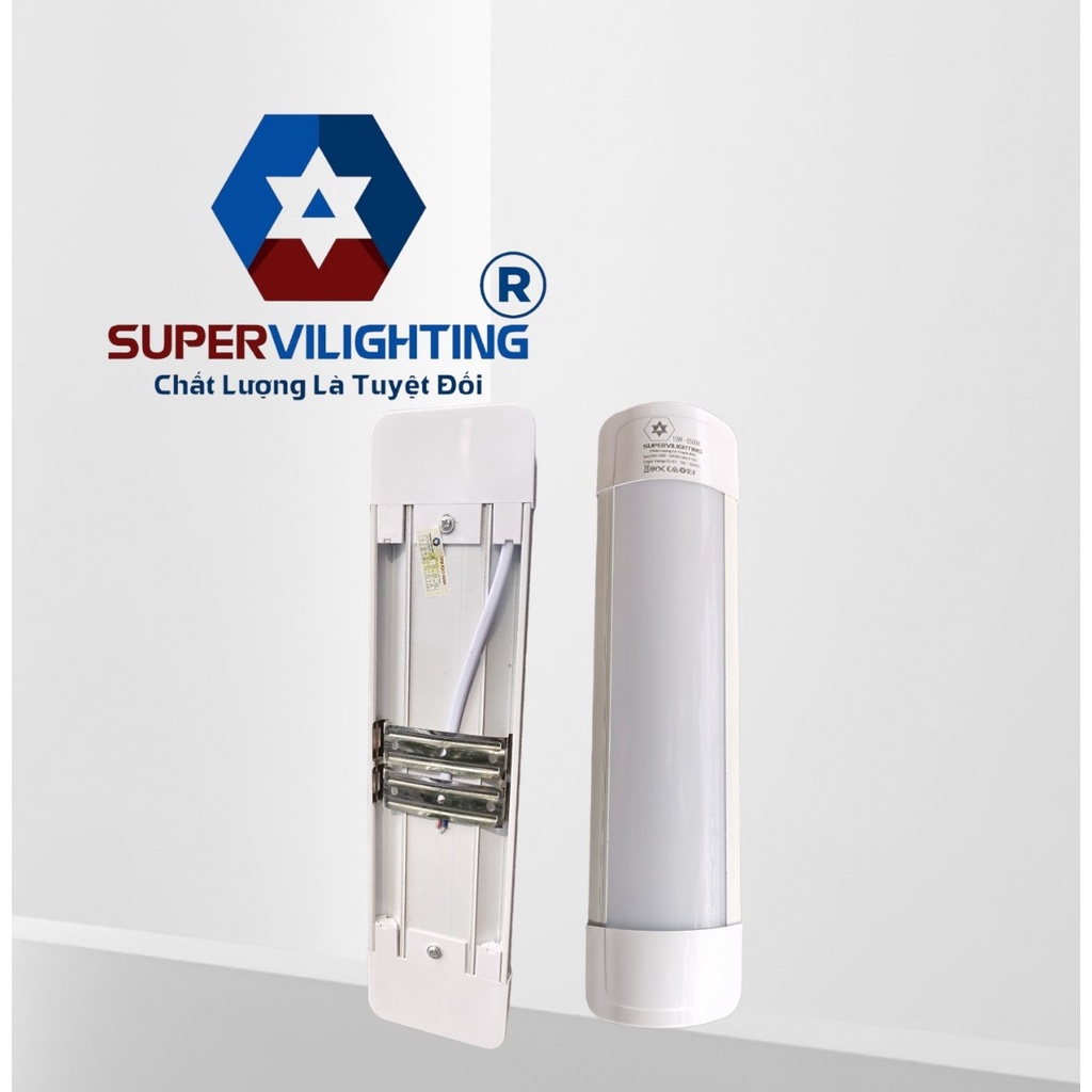 Đèn Bán nguyệt SuperVilighting, MS: BN-12-60-AST,ánh sáng 6500k trang trí phòng khách ngủ, bếp, nhà tắm,  Bảo hành 2 năm