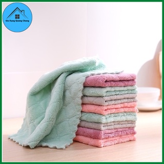 Khăn lau đa năng 2 mặt siêu thấm hút - khăn lau bếp, bát đĩa kt 17x25cm 1 chiếc