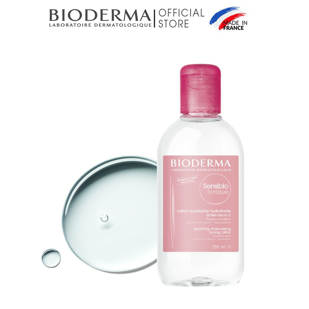 Dung dịch cân bằng dưỡng ẩm và làm dịu da Bioderma Sensibio Tonique - 250ml