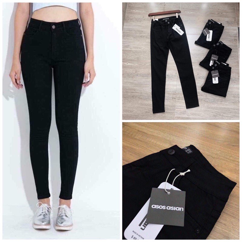 bán sỉ quần Skinny jeans đen vnxk