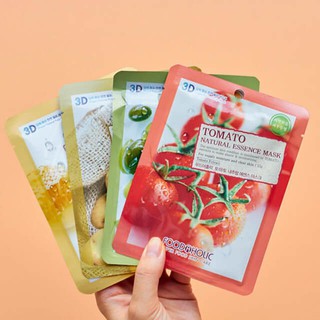 Mặt nạ dưỡng da 3d foodaholic natural essence mask đủ vị