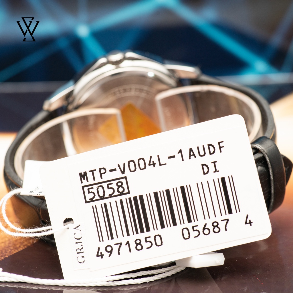 Đồng Hồ Quartz Nam Casio WATCHSTORE MTP-V004L-1AUDF Thiết Kế Mặt Kính Khoáng 41.5mm, Dây Da Và Vỏ Thép Không Gỉ