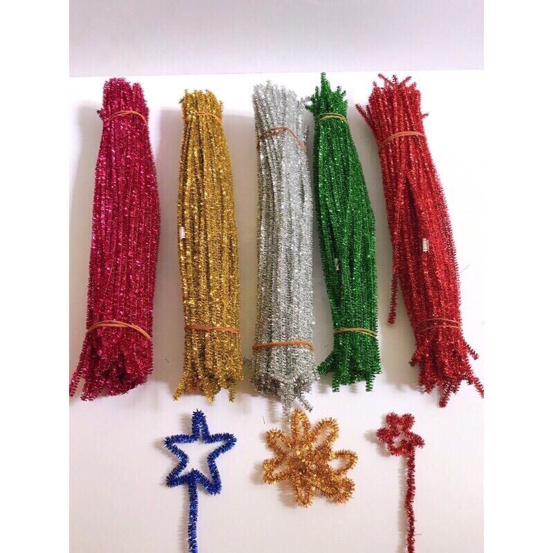 100 dây kẽm xù trang trí oản tài lộc, oản thờ, hàng sẵn