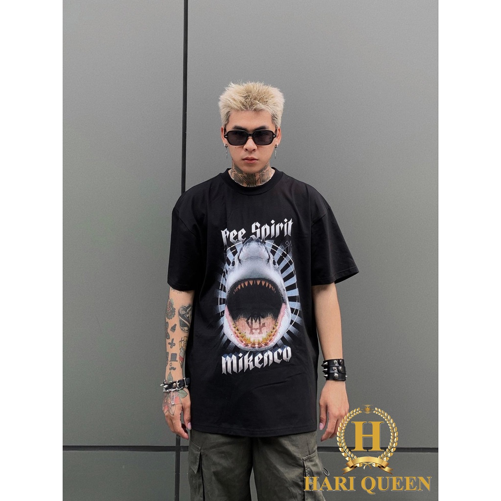 [RẺ VÔ ĐỊCH] Áo thun unisex Shark Free Spirit basic form rộng tay lỡ dành cho nam nữ