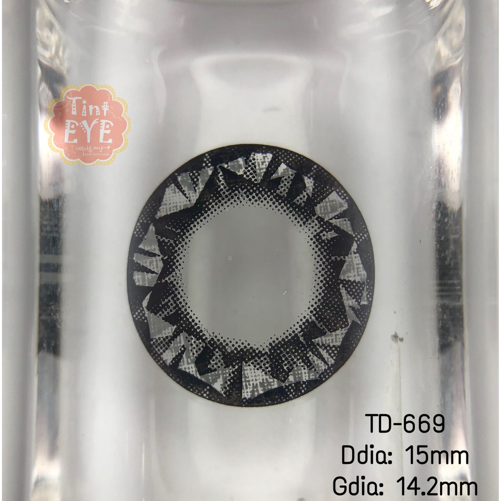 Kính áp tròng Tint Eye Black Diamond TD-669a chỉ 119k