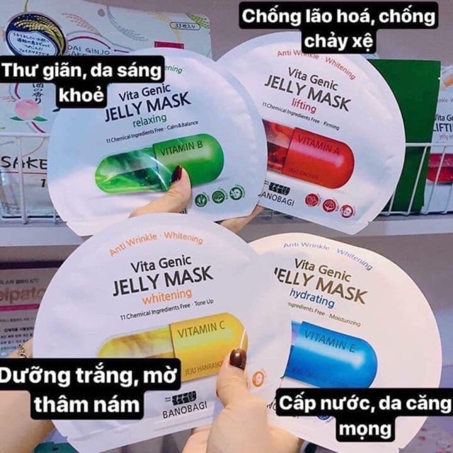 MẶT NẠ VIÊN THUỐC BANOBAGI JELLY MASK MẪU MỚI 2020