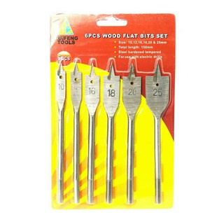 BỘ 6 MŨI KHOAN KHOÉT LỖ GỖ ĐUÔI CÁ