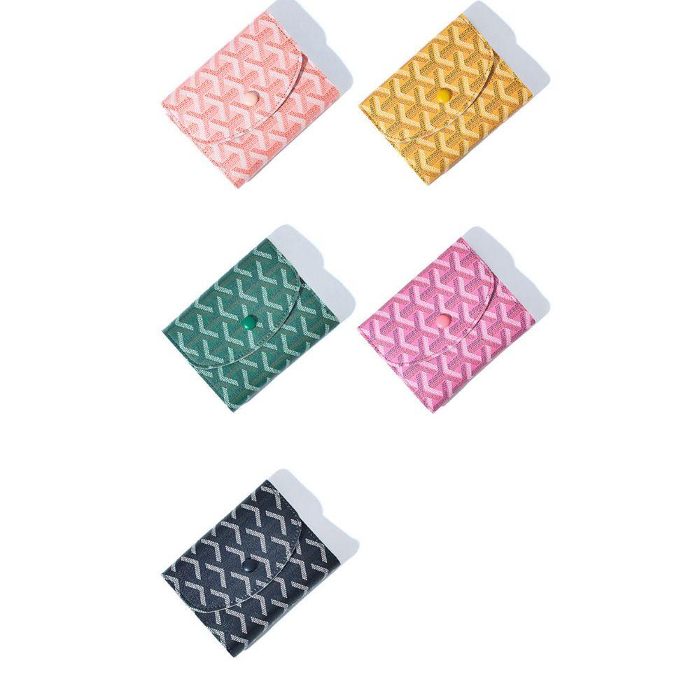 ELEGANT Ví Nữ Da PU Dáng Vuông Đơn Giản Phong Cách Retro Giá Đỡ