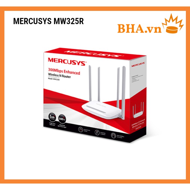 Bộ phát wifi mercusys 4 râu MW325R