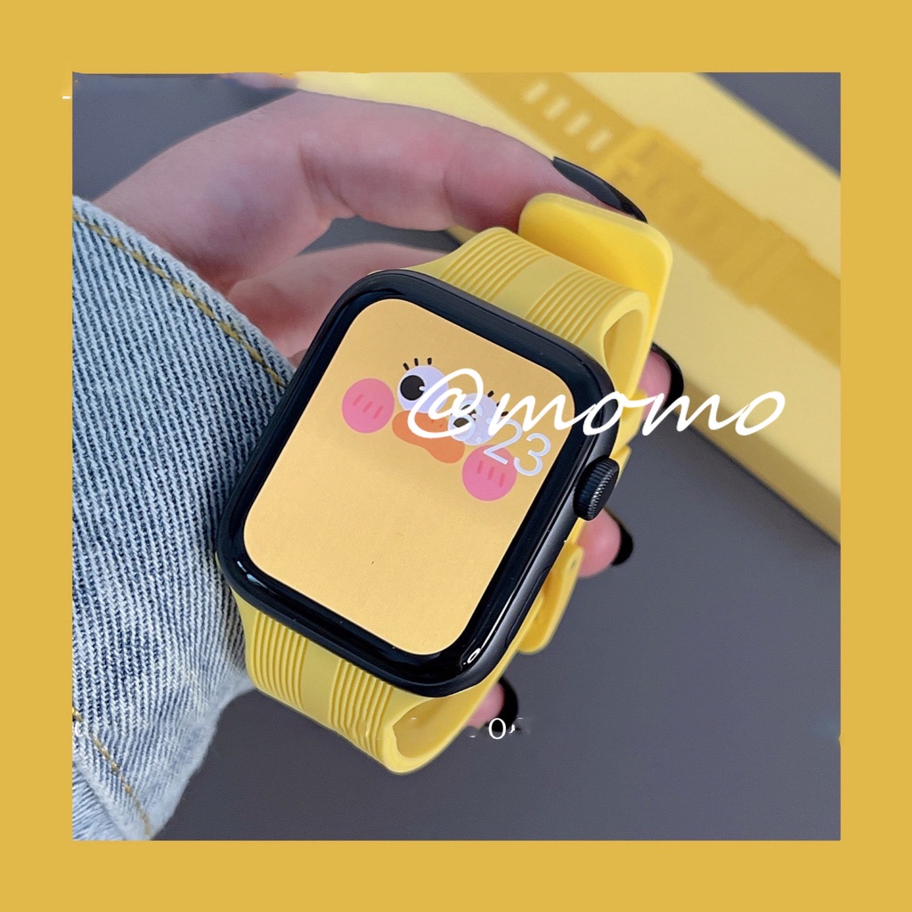 Dây Silicone Thay Thế Cho ĐồNg Hồ Apple Watch Series 7 6 5 4 3 2 1 SE 41mm 45mm 44mm 40mm