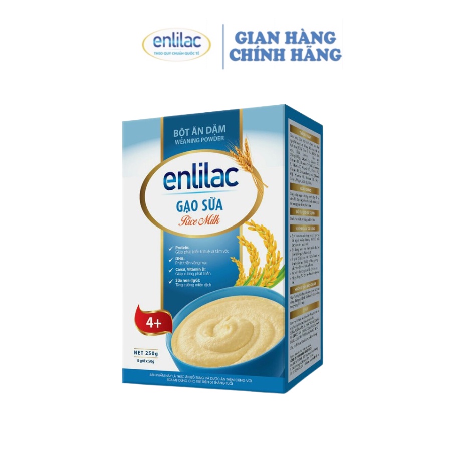 Bột ăn dặm sữa gạo enlilac bổ sung dinh dưỡng cho bé, tăng cường miễn dịch - ảnh sản phẩm 2