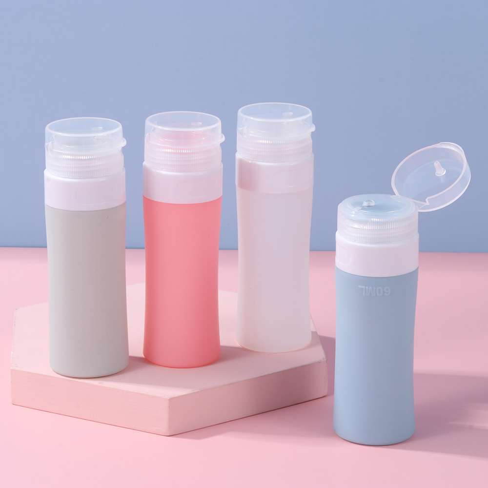 (Hàng Mới Về) Chai Rỗng 60ml Bằng Silicon Dùng Để Đựng Dầu Gội Khi Đi Du Lịch