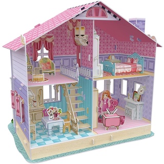 Mô hình giấy 3d cubicfun - nhà búp bê carries' home p679h