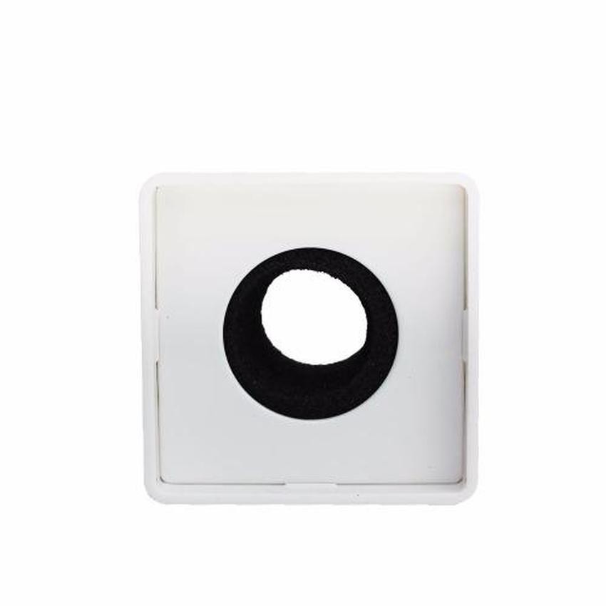 [Mã 159ELSALE hoàn 7% đơn 300K] Gá micro gắn logo vuông có mút (Trắng)(Trắng)(White) 