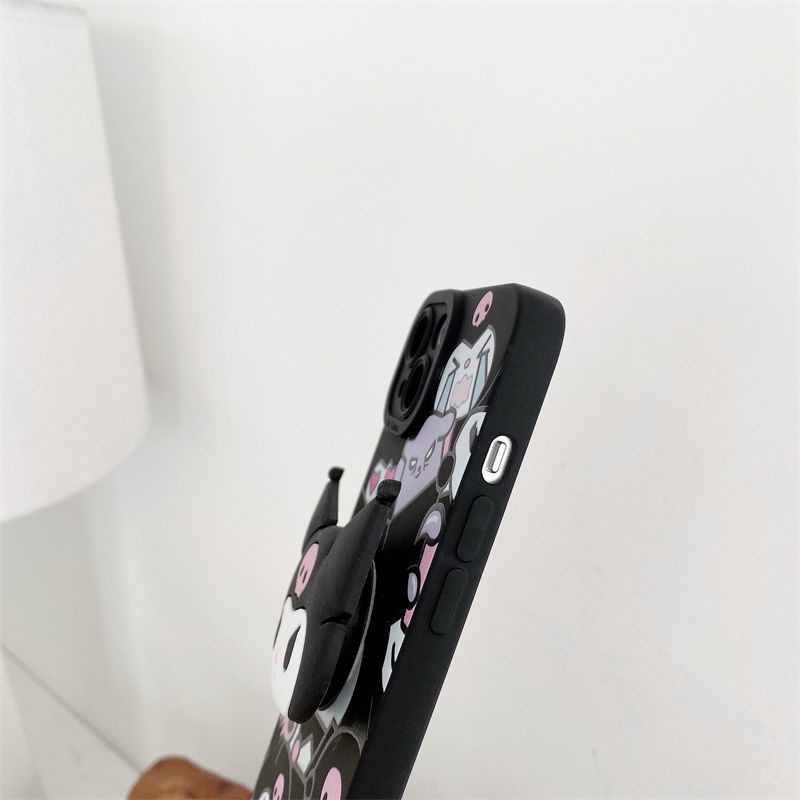 Ốp Điện Thoại Họa Tiết Kuromi Nhật Bản 4 Trong 1 Cho Xiaomi Redmi 4in1 K30 Mi 10 Lite Mi 11 Mi 12 Pro K40 Note 7 Pro Note 8 9 10 Pro