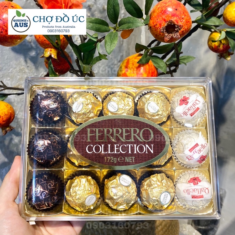 Hộp Chocolate Ferrero Rocher Collection 3 loại đặc trưng - nhập Úc 🇦🇺