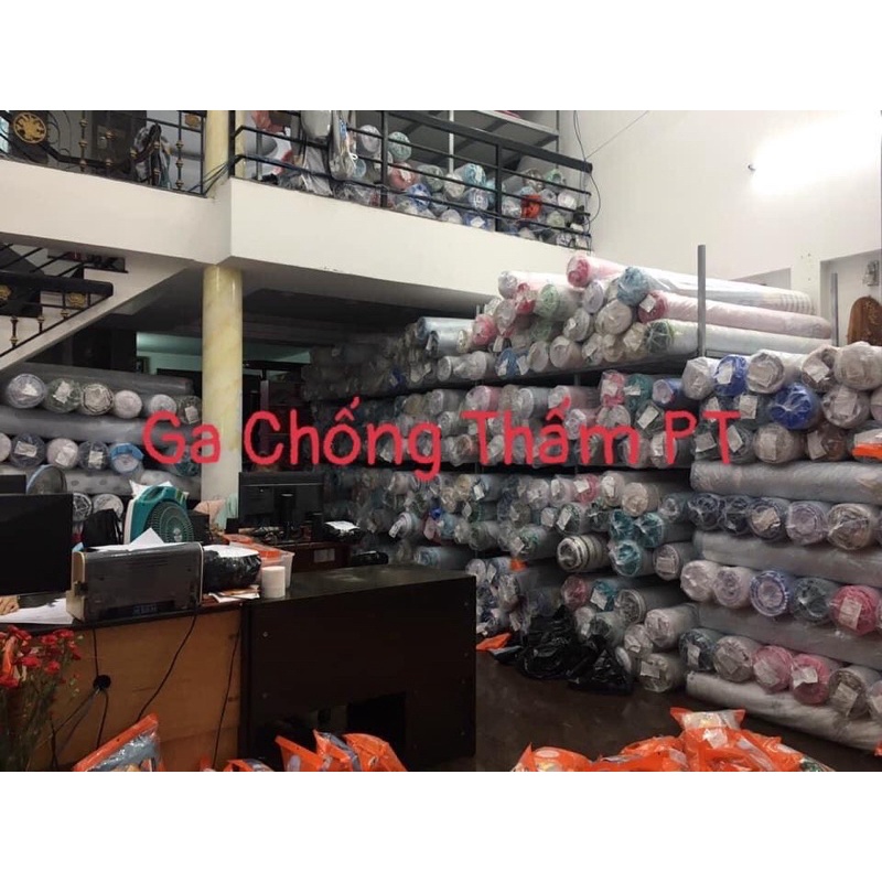 (VIDEO THẬT) Ga chống thấm cotton cao cấp PT - Hươu xanh (Bé tè lau là sạch)