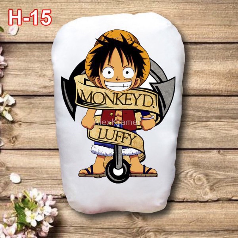 Gấu ôm one piece 2 mặt ảnh / Gối ngủ anime one piece