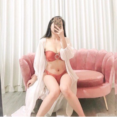 Bikini 2 mảnh cup ngực khoen đá tròn sang chảnh hàng thiết kế cao cấp nâng ngực cực tốt QP025